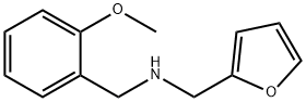 N-(2-メトキシベンジル)フラン-2-メタンアミン 化学構造式