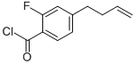 Benzoyl chloride, 4-(3-butenyl)-2-fluoro- (9CI) Structure