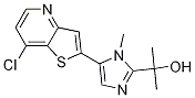 2-(5-(7-chlorothieno[3,2-b]pyridin-2-yl)-1-Methyl-1H-iMidazol-2-yl)propan-2-ol Struktur