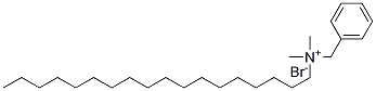 BenzeneMethanaMiniuM, N,N-diMethyl-N-octadecyl-, broMide Structure