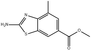 6-Benzothiazolecarboxylicacid,2-amino-4-methyl-,methylester(9CI) 结构式