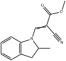 22560-84-5 2-氰基-3-(2,3-二氢-2-甲基-1H-吲哚-1-基)-2-丙烯酸甲酯