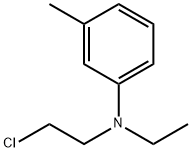 N-乙基-N-氯乙基-3-甲基苯胺,22564-43-8,结构式