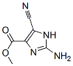 1H-Imidazole-4-carboxylicacid,2-amino-5-cyano-,methylester(9CI) 化学構造式