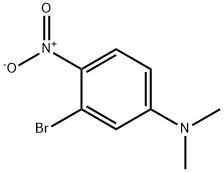 3-BROMO-N,N-DIMETHYL-4-NITRO-BENZENAMINE 化学構造式
