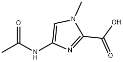 1H-Imidazole-2-carboxylic  acid,  4-(acetylamino)-1-methyl- 结构式