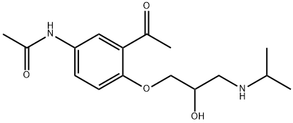 醋丁洛尔杂质B,22568-64-5,结构式