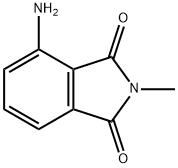 N-甲基-4-氨基邻苯二甲酰亚胺, 2257-85-4, 结构式