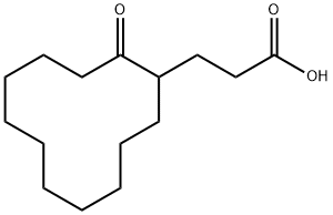 3-(2-OXOCYCLODODECYL)PROPANOIC ACID, 22575-75-3, 结构式