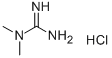 1,1-ジメチルグアニジン塩酸塩 化学構造式