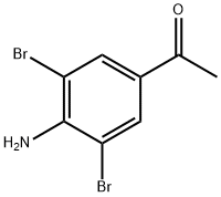4-氨基-3,5-二溴苯乙酮,22589-50-0,结构式