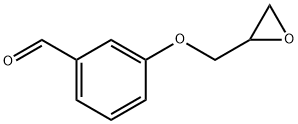 3-(オキシラン-2-イルメトキシ)ベンズアルデヒド 化学構造式