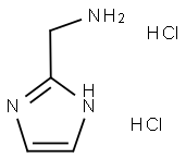 (1H-イミダゾール-2-イルメチル)アミン二塩酸塩 化学構造式