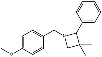 1-(p-Methoxybenzyl)-3,3-dimethyl-2-phenylazetidine,22606-98-0,结构式