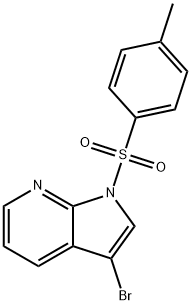 3-溴-1-[(4-甲基苯基)磺酰基]-1H-吡咯并[2,3-B]吡啶,226085-18-3,结构式