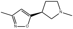 Isoxazole, 3-methyl-5-[(3S)-1-methyl-3-pyrrolidinyl]- (9CI) 结构式