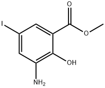 3-Amino-5-iodo-2-hydroxybenzoic acid methyl ester Structure