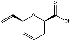 2H-Pyran-2-carboxylicacid,6-ethenyl-3,6-dihydro-,(2R,6R)-(9CI) Struktur