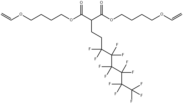 Propanedioic acid, (3,3,4,4,5,5,6,6,7,7,8,8,8-tridecafluorooctyl)-, bis4-(ethenyloxy)butyl ester|