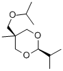 5β-(イソプロポキシメチル)-2β-イソプロピル-5α-メチル-1,3-ジオキサン 化学構造式