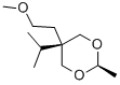 5α-Isopropyl-5β-(2-methoxyethyl)-2β-methyl-1,3-dioxane,22644-78-6,结构式