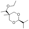 5β-(2-Ethoxyethyl)-2β-isopropyl-5α-methyl-1,3-dioxane Structure