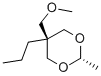 5α-(Methoxymethyl)-2β-methyl-5β-propyl-1,3-dioxane,22645-38-1,结构式