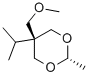 5β-Isopropyl-5α-(methoxymethyl)-2β-methyl-1,3-dioxane Structure