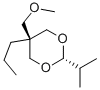 2β-イソプロピル-5α-(メトキシメチル)-5β-プロピル-1,3-ジオキサン 化学構造式
