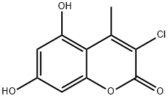 3-氯-5,7-二羟基-4-甲基-香豆素, 22649-27-0, 结构式