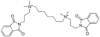 heptane-1,7-bis(dimethyl-3'-phthalimidopropylammonium) Structure