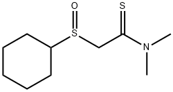 Ethanethioamide,  2-(cyclohexylsulfinyl)-N,N-dimethyl- Struktur