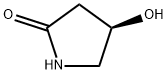 (R)-4-ヒドロキシ-2-ピロリドン 化学構造式