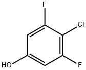 3,5-ジフルオロ-4-クロロフェノール 化学構造式