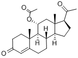 11α-羟基孕酮醋酸盐 结构式