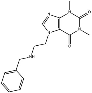 7-[2-(benzylamino)ethyl]-3,7-dihydro-1,3-dimethyl-1H-purine-2,6-dione ,22680-61-1,结构式