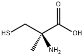 (R)-2-氨基-3-巯基-2-甲基丙酸 结构式