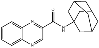 N-[(3r)-アダマンタン-1-イル]キノキサリン-2-カルボキサミド 化学構造式
