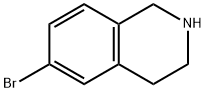 6-ブロモ-1,2,3,4-テトラヒドロイソキノリン 化学構造式