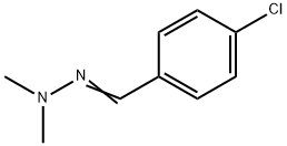P-CHLOROBENZALDEHYDEDIMETHYLHYDRAZONE Struktur