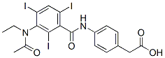 2-[4-[[3-(acetyl-ethyl-amino)-2,4,6-triiodo-benzoyl]amino]phenyl]acetic acid|