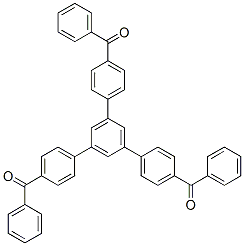 1,3,5-トリス(4-ベンゾイルフェニル)ベンゼン 化学構造式