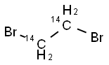 1,2-二溴乙烷-1,2-14C, 22712-78-3, 结构式