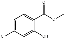 4-クロロ-2-ヒドロキシ安息香酸メチル 化学構造式