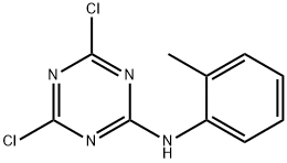 4,6-dichloro-N-(2-methylphenyl)-1,3,5-triazin-2-amine Struktur