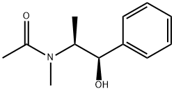 (1S,2R)-(+)-N-Acetyl Ephedrine 化学構造式