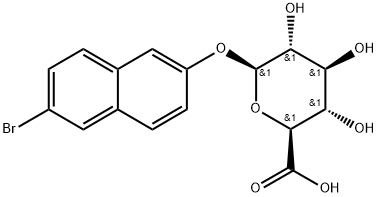 6-溴-2-萘基 Β-D-吡喃葡萄糖醛酸, 22720-35-0, 结构式