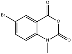 6-溴-1-甲基-1H-苯并[D][1,3]噁嗪-2,4-二酮 结构式