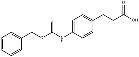 3-(4-CBZ-AMINO-PHENYL)-PROPIONIC ACID 化学構造式