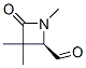 2-Azetidinecarboxaldehyde, 1,3,3-trimethyl-4-oxo-, (2R)- (9CI) Struktur